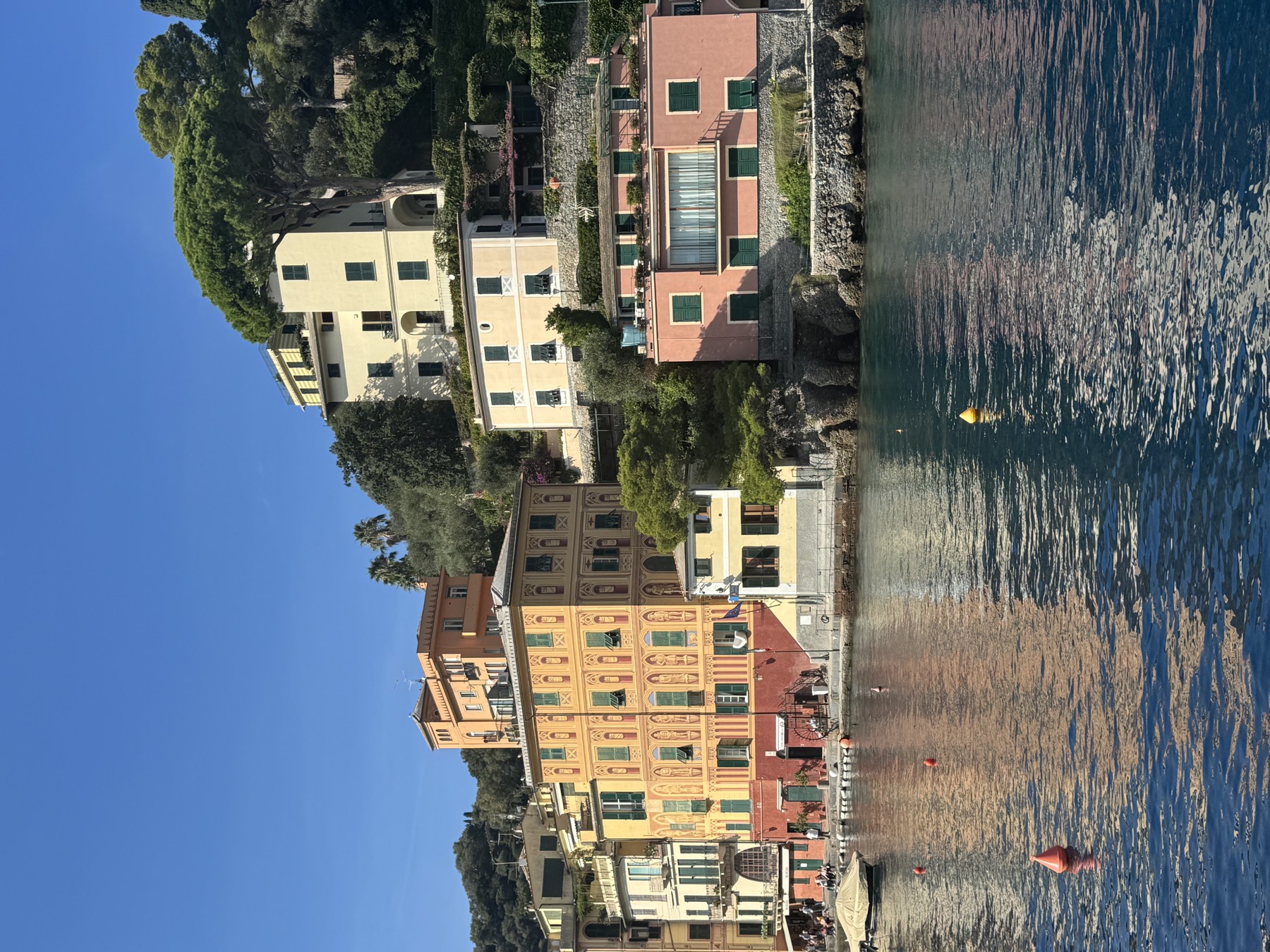 Sentiero costiero di Portofino con panorama mare