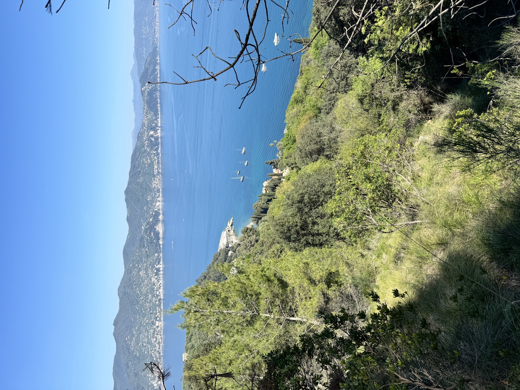 Luce serale sulla costa di Santa Margherita